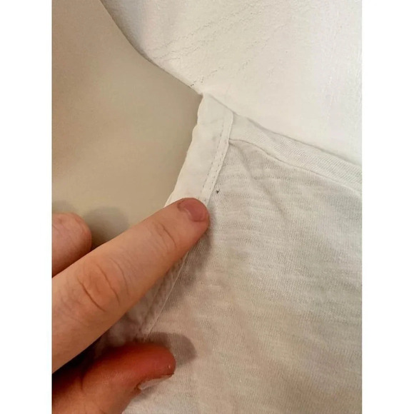 j jill womens white t-shirt size large #0777 - Picture 4 of 8